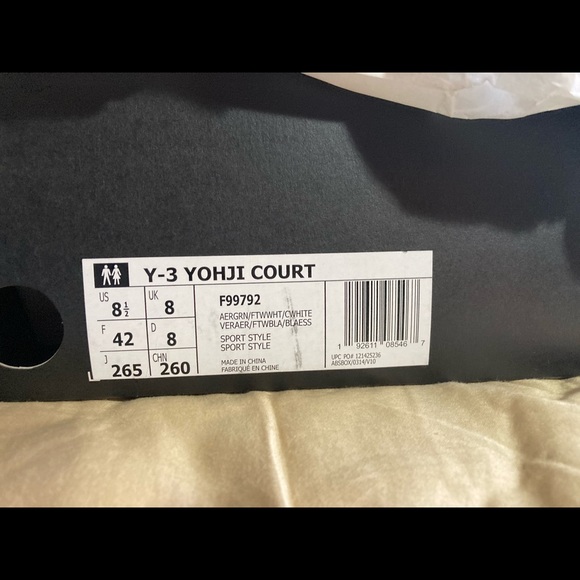 Adidas Y-3 Yohji Court Green - Picture 5 of 6